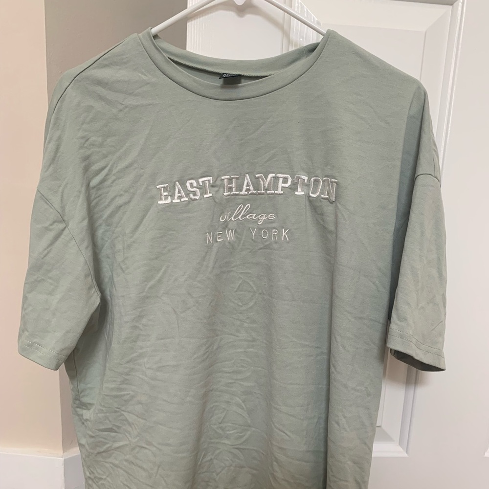 Sage green oversized t-shirt
